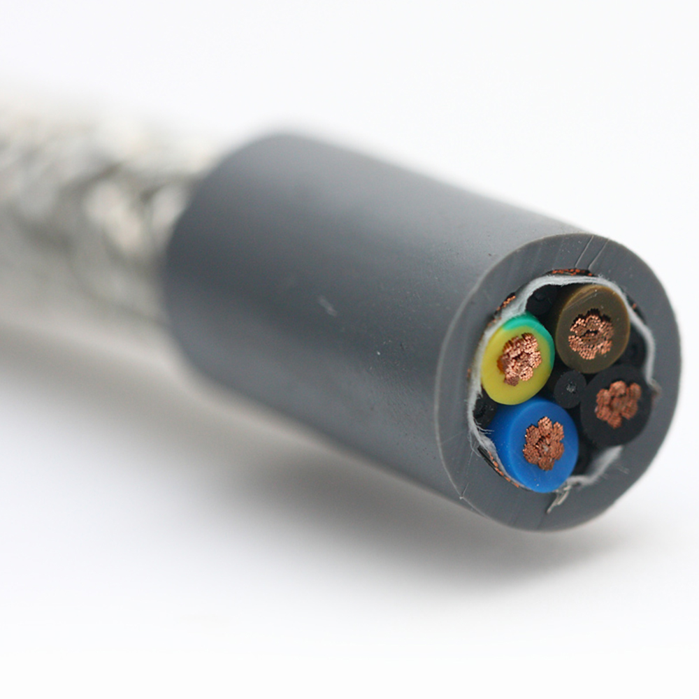 Kabel Robot PUR JQR-256P, Pelindung Tembaga Penuh